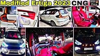 Ertiga CNG Modification 2023 🔥 Ertiga 2023 Lxi to Zxi Modified 😱 Ertiga Accessories With price [upl. by Henri]