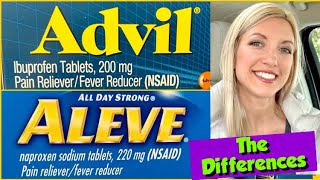 NSAIDs Ibuprofen Advil Motrin vs Naproxen Aleve The Differences [upl. by Ytteb]