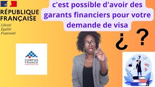 Campus France Voici comment avoir un deuxième garant pour le visa ‏MoneyMindset2597 [upl. by Ellita]