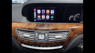 Mercedes S class W221 Apple Carplay and Android Auto [upl. by Keon]