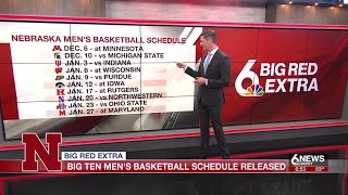 Nebraska mens basketball releases full Big Ten slate [upl. by Rossner]