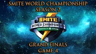 Smite World Championship 2016  Grand Finals Game 4 of 5 [upl. by Alleoj959]