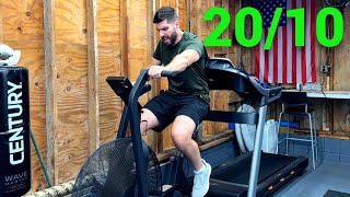 Train With Me 1  4 Minute HIIT Rogue Echo Bike Workout [upl. by Fabrice799]