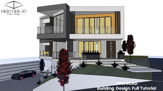 ArchiCAD Design Modeling Tutorial  Full Video [upl. by Selrahc771]