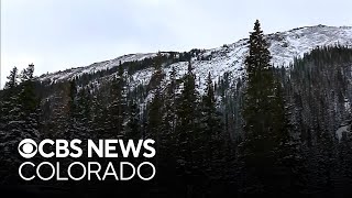 Snowstorm drops many inches of accumulation in Colorado mountains [upl. by Geminius]