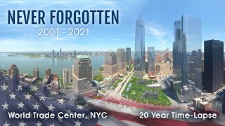 Official 20 Year TimeLapse  Rebuilding the World Trade Center [upl. by Redlac383]