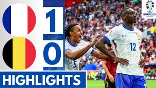 Francia  Belgio 10 gol e highlights euro 2024 [upl. by Ellened]