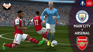 PES 6 Firebird Patch 23  Manchester City vs Arsenal  Emirates FA Cup 202223  Realistic Gameplay [upl. by Ogata675]