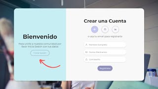 FORMULARIO de REGISTRO y LOGIN DINAMICO  HTML  CSS  JS [upl. by Ahtan859]