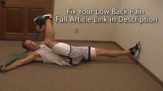 Low Back Pain Elimination Stretch [upl. by Becca135]