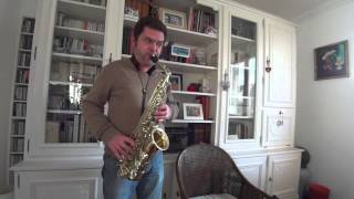 N° 1 des 18 exercices ou études daprès Berbiguier  saxophone alto   Marcel Mule [upl. by Justinian]