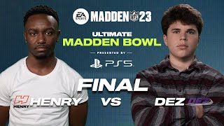 Madden 23  Henry vs Dez  MCS Ultimate Madden Bowl Final  The Ultimate Showdown🏈 [upl. by Allicserp554]