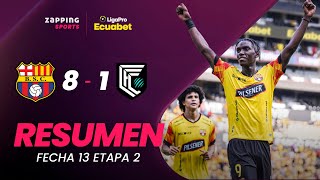 Barcelona SC 8  1 Cumbaya FC Resumen Fecha 13  2da Etapa  LigaPro Ecuabet [upl. by Melodie65]