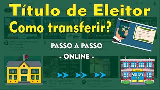 Como Transferir o Título de Eleitor  Passo a Passo [upl. by Ramoh]