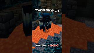 Minecraft Warden Fun Facts You DIDN’T Know 🥲 [upl. by Nnyluqcaj]