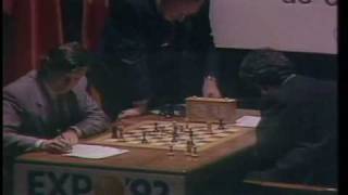 Kasparov blunders Seville 1987 23rd WC game [upl. by Akinot]