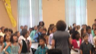 1st Grade Class Sings Greatest Love of All [upl. by Brunell]