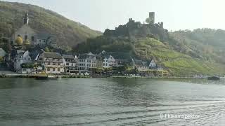 Mit der Johann Strauss von regina river cruises durch die Schleuse auf der Mosel [upl. by Siloa]