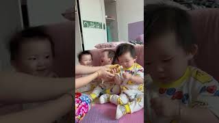 cute babies reaction 😍 funny cute baby video 🥰 kids video [upl. by Avilo]