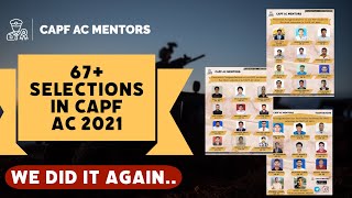 67 Selection in UPSC CAPF AC 2021  Sath mein mehnat karni hai for 2023  capfac2023 upsccapf [upl. by Cleodell]