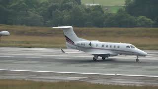 NetJets Europe Embraer Phenom 300 CSPHG from kjevik lufthavn to Paris LBG [upl. by Touber]