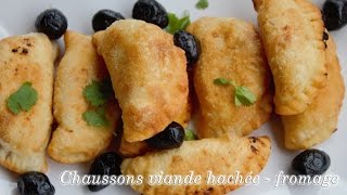 Chaussons à la viande hachée fromage Par QUELLE RECETTE [upl. by Anilet]