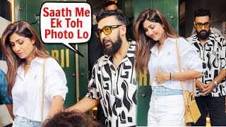 Shilpa Shetty BAD Behavior With Husband Raj Kundra In Public [upl. by Annaej]