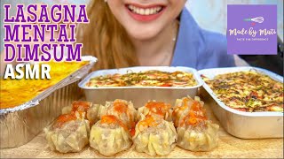 50 Request ASMR LASAGNA amp MENTAI by Made by Muti  ASMR Indonesia [upl. by Aitnahs]