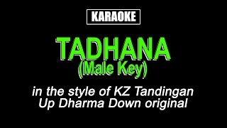 Karaoke  Tadhana Male Key  KZ Tandingan [upl. by Hoopes]