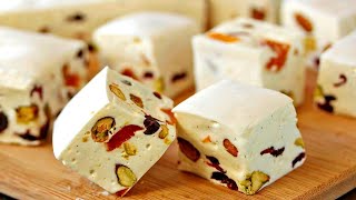 Low Cost Nougat Recipe In Just 2 Minutes  Best For New Year Dessert by TheMealsWorld [upl. by Kcired901]