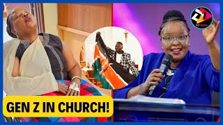 GEN Z STORM BISHOP WANJIRUS CHURCH PREACHING THE REJECT FINANCE BILL MESSAGE [upl. by Pinsky]