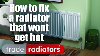 How to fix a radiator not heating up or getting hot and replace a thermostatic radiator valve head [upl. by Enimaj]