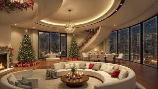 Relaxing Christmas Jazz Music 2025 with Snowing Ambience for A Deep Relax 🎄 Cozy Christmas Ambience [upl. by Perlie]