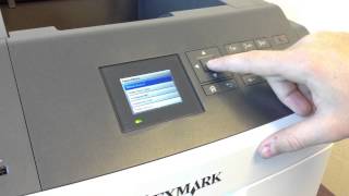 How to set your Lexmark MS711dn series laser printer to print on labels [upl. by Hayotal]