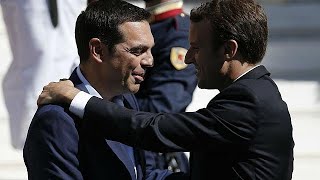 quotEuropa mit mehr Demokratiequot Macron in Athen [upl. by Alix532]