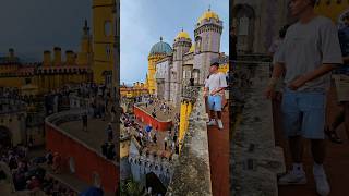 Sintra in thunderstorm 🏰 sintraportugal sintra castles palace penapalace [upl. by Yawnoc]