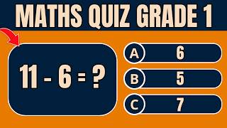 🧠 1st Grade Math Challenge Fun Quiz for Little Mathematicians 🔢 [upl. by Euseibbob]