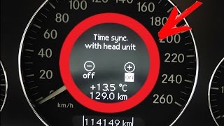 How to disable time synchronization with Comand on Mercedes W211 W219  Setting clock Mercedes W211 [upl. by Ativahs]