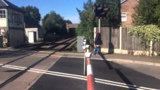 Lowdham station level crossing notts Friday 10715 [upl. by Ennayhs90]