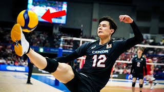 Craziest Volleyball Saves by Ran Takahashi 高橋蘭 [upl. by Rotkiv128]