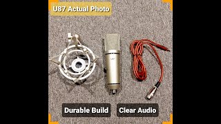 U87 Condenser Microphone with V9 Soundcard Sound Check Till They Take My Heart Away [upl. by Heisser]