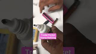 Trodat Pocket Stamp how to refill ink easily trodat trending pocketstamp shortvideo [upl. by Retxed753]