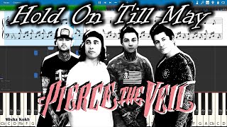 Pierce The Veil ft Lindsey Stamey  Hold On Till May Piano Tutorial  Sheets  MIDI Synthesia [upl. by Blankenship137]