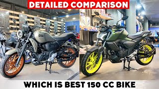 2024 Yamaha FZS V40 Vs Yamaha FZX  Detailed Comparison 🔥 Best 150cc Bike [upl. by Ahsimat]