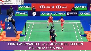 Supak JomkohKittinupong Kedren vs Liang Wei KengWang Chang  Badminton 2024 [upl. by Anilra]