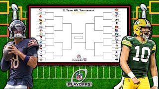 I Put All 32 NFL Teams Into a Playoff Bracket on Madden 25 Live Simulation [upl. by Courtenay]