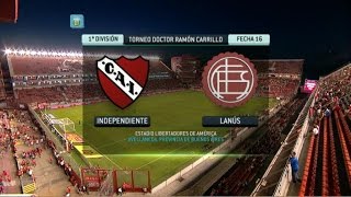 Fútbol en vivo Independiente  Lanús Fecha 16 Torneo Primera División 2014 FPT [upl. by Beuthel522]