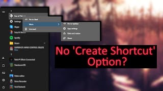 How to create a shortcut to Windows 10 apps in the start menu [upl. by Matthiew]