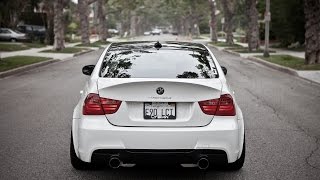 Best BMW E90 exhaust sounds 335i 330i 325i 320i N52 [upl. by Nirret]