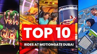 Top 10 Rides at Motiongate Dubai  United Arab Emirates  POV [upl. by Ahsieyk]